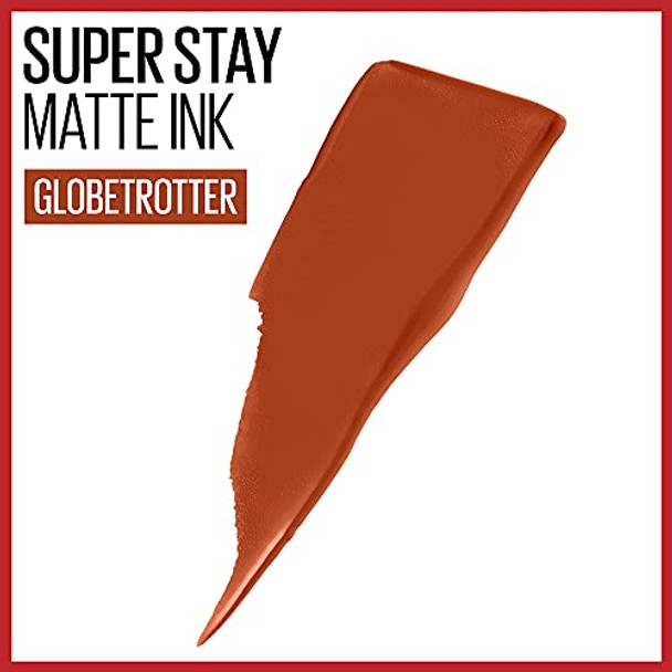 Maybelline New York Super Stay Matte Ink Liquid Lipstick  Long Lasting High Impact Color  Up To 16H Wear  Globetrotter  Brown Beige  0.17 Fl.Oz (Pack Of 2) Maybelline New York Super Stay Matte Ink Liquid Lipstick  Long Lasting High Impact Color  Up To 16H Wear  Globetrotter  Brown Beige  0.17 Fl.Oz (Pack Of 2)