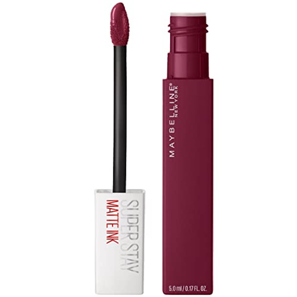 Maybelline Super Stay Matte Ink Liquid Lipstick Makeup Long Lasting High Impact Color Up To 16H Wear Composer Cherry Brown & Founder Cranberry Red 1 Count Each