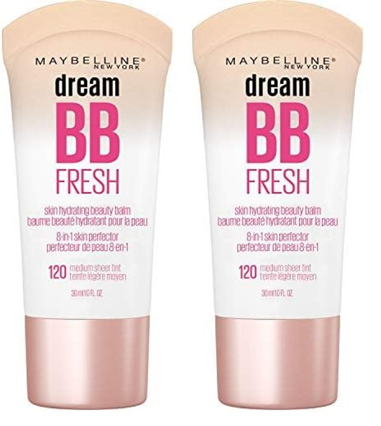 Maybelline Dream Fresh Skin Hydrating Bb Cream  8-In-1 Skin Perfecting Beauty Balm With Broad Spectrum Spf 30  Sheer Tint Coverage  Oil-   Medium  1 Fl Oz (Pack Of 2) Maybelline Dream Fresh Skin Hydrating Bb Cream  8-In-1 Skin Perfecting Beauty Balm With Broad Spectrum Spf 30  Sheer Tint Coverage  Oil-   Medium  1 Fl Oz (Pack Of 2)