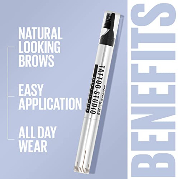 Maybelline Tattoostudio Brow Lift Stick Makeup With Tinted Wax Conditioning Complex  Blonde  1 Count (Pack Of 2)