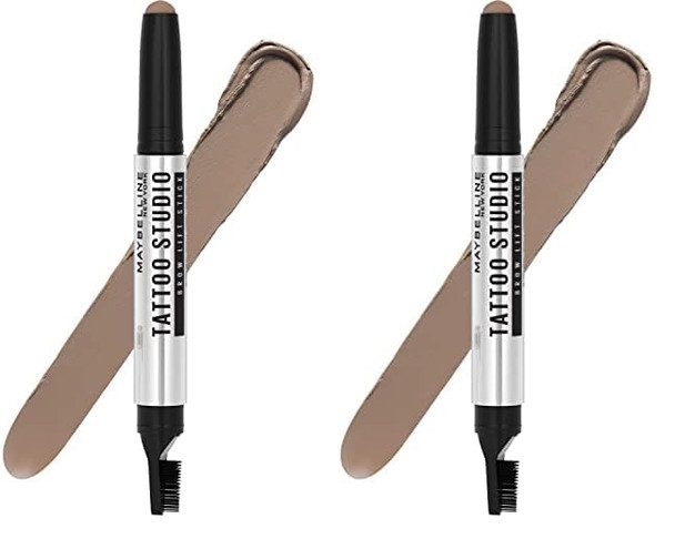 Maybelline Tattoostudio Brow Lift Stick Makeup With Tinted Wax Conditioning Complex  Blonde  1 Count (Pack Of 2)