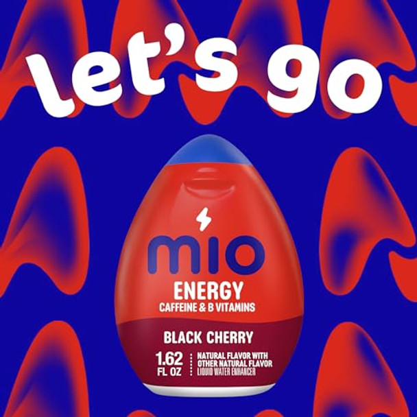 Mio Energy Black Cherry Flavored With Other Natural Flavor Liquid Water Enhancer  1.62 Fl Oz Bottle