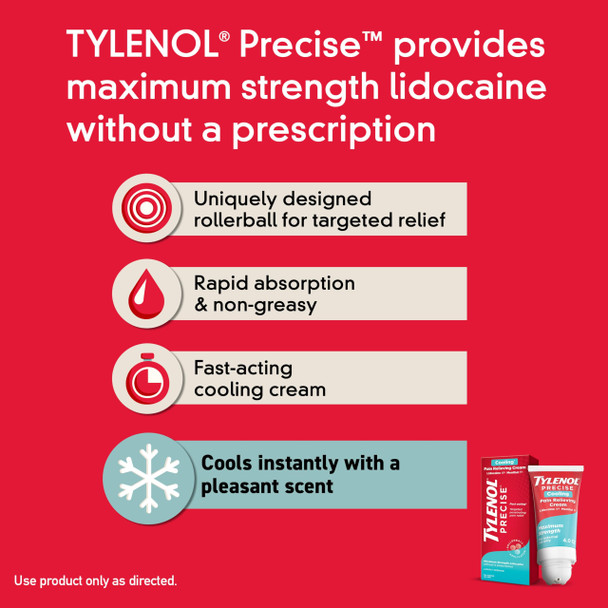 Tylenol Precise Cooling Pain Relieving Cream 4oz