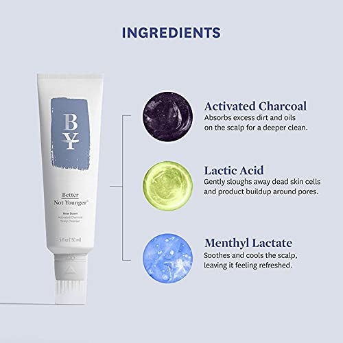 Better Not Younger   Dawn Activated Charcoal Scalp Cleanser 5 Fl Oz