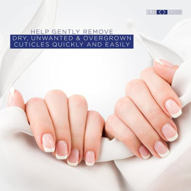 Blossom Hydrating Moisturizing Strengthening Mandarin Orange Scented Cuticle Oil 0.42 Fl Oz + Blue Cross Professional Nail Care Cuticle Remover Liquid 6 Fl Oz 2 Pack Bundle Made In Usa