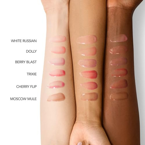 Buxom Full On Glossy Lip Oil In Trixie Power Line Plumping Lip Liner In Hi-Def Honey