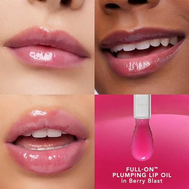 Buxom Full On Glossy Lip Oil In Berry Blast Power Line Plumping Lip Liner In Powerful Plum