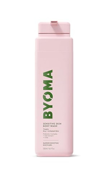 Byoma Sensitive Body Wash - For Delicate Irritated Skin - Creamy Fragrance-  Cleanser With Colloidal Oat & Urea - Soothes & Relieves Itching - Skin Barrier Support - 16.9 Fl Oz