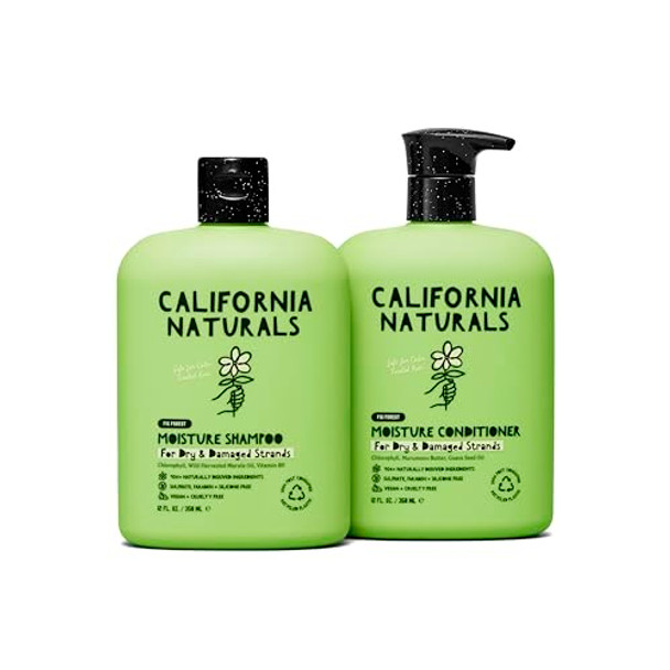 California Naturals Moisture Shampoo And Conditioner For Dry Damaged Hair 12 Fl Oz