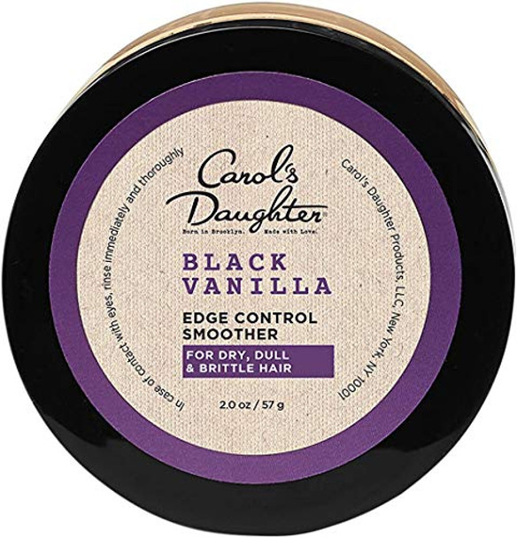 Carol'S Daughter Black Vanilla Edge Control For CurlyWavy Or Natural HairClear Edge Smoother For DryDull Or Brittle Hair2 Oz