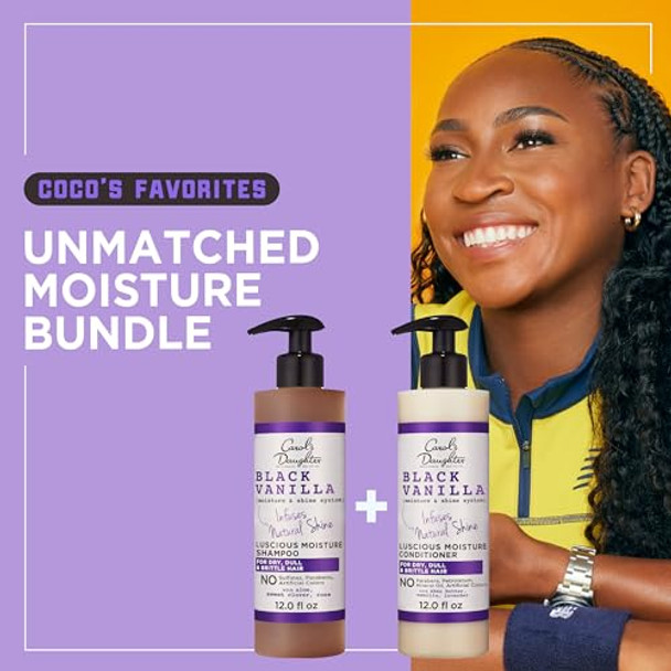 Carol'S Daughter Black Vanilla Sulfate   Shampoo And Conditioner Set For CurlyWavy Or Natural HairMoisturizing Hair Care For DryDamaged Split Ends1 Kit