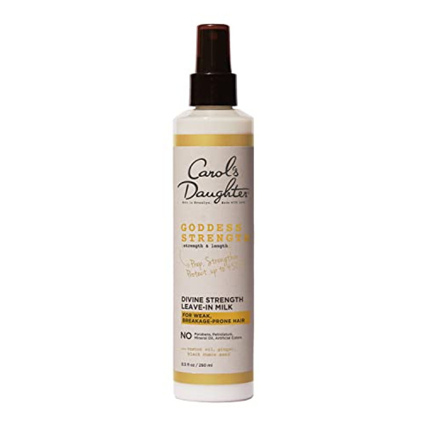 Carol'S Daughter Leave In Conditioner8.5 Fluid OuncesGoddess Strength Divine Strength Hair Milk With Castor Oil For WeakWavyCoily And Curly Hair