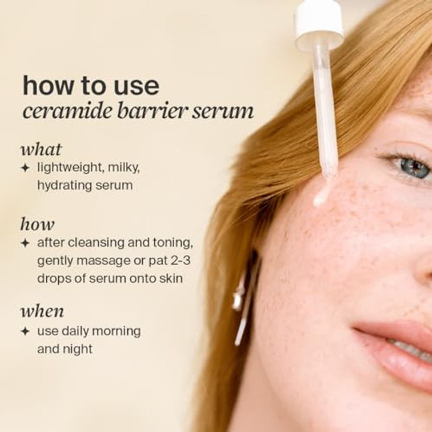 Cocokind Ceramide Barrier SerumHydrating Serum To Reduce DrynessAll Skin Types Including Sensitive SkinFragrance  Cruelty  1 Fl Oz