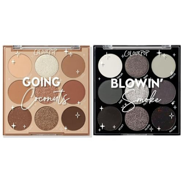 Colourpop Going Coconuts Eyeshadow Palette (0.3 Oz)Blowin'   Eyeshadow Palette (0.3 Oz)Long-WearingHigh-Pigment Eye Makeup Set