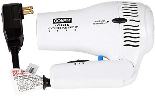 Conair 169Wiw White Cord Keeper Hair Dryer - 1875W