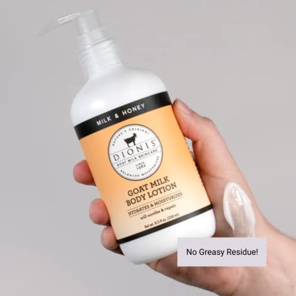 Dionis Goat Milk Skincare Milk & Honey Scented Lotion (8.5Oz) And Hand & Body Bar Soap (6Oz) Bundle - Made In Usa - Cruelty   And Paraben   Formula