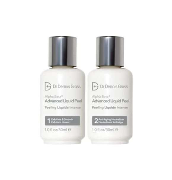 Dr. Dennis Gross Alpha Beta Advanced Liquid Peel: For Extremely DullUneven Skin Tone And TexturePronounced WrinklesEnlarged PoresAnd Rough Skin (2 Step 1 Fl Oz Each)