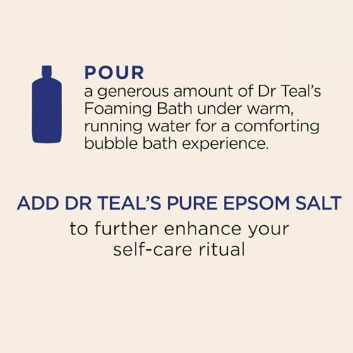 Dr Teal'S Cozy Vanilla Season Comfort Pure Epsom Salt Soak And Cozy Vanilla Season Foaming Bath Duo Pack