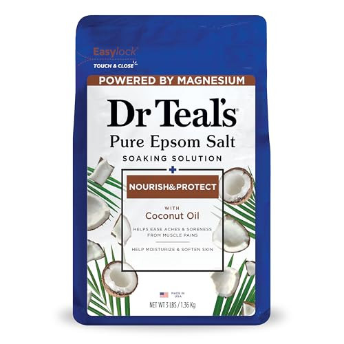 Dr Teal'S Epsom Magnesium Salt SoakNourish & Protect With Coconut Oil3Lbs