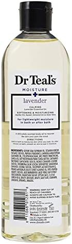 Dr. Teals Bath & Body Oil Variety   Set (2 Pack8.8Oz Ea.) - Soothing Lavender & Rejuvenating Eucalyptus & Spearmint - Essential Oils Hydrate Skin & Alleviates Daily Stress