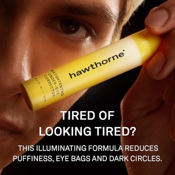 Hawthorne Men’S Brightening Eye Cream For Dark Circles. Under Eye Treatment For Men. Reduce Puffiness  Eye Bags  And Wrinkles With Natural Caffeine  Cucumber  Peptides  And Vitamin C. 0.3 Ounce