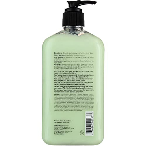 Hempz Body Moisturizer Green Tea And Asian Pear 17 Ounce Pump (500Ml) (Pack Of 3)