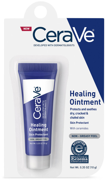 CeraVe Healing Ointment, 0.35 oz for Protecting and Soothing Cracked, Chafed Skin