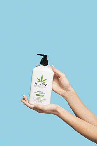 Hempz Original  Natural Hemp Seed Oil Body Moisturizer With Shea Butter And Ginseng  17 Fl Oz  3 Pack Bundle - Pure Herbal Skin Lotion For Dryness - Nourishing Vegan Body Cream In Floral And Banana