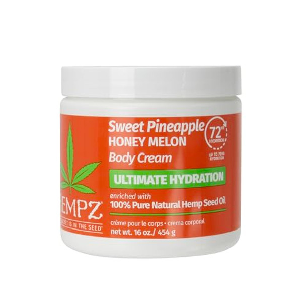 Hempz   Lux Body Cream  Sweet Pineapple & Honey Melon Herbal  Ultra Hydrating  16 Oz.