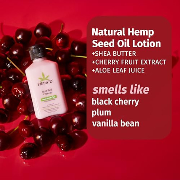 Hempz Dark Red Cherries Lotion  Ultra Hydrating Moisturizer For Body  Hands And Feet 17 Oz. Hempz Dark Red Cherries Lotion  Ultra Hydrating Moisturizer For Body  Hands And Feet 17 Oz.