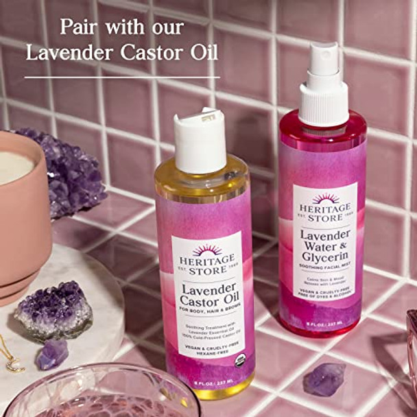 Heritage Store Lavender Flower Water & Glycerine Benefits Skin  Hair & More Aromatherapy Mist Spray 8 Oz Heritage Store Lavender Flower Water & Glycerine Benefits Skin  Hair & More Aromatherapy Mist Spray 8 Oz