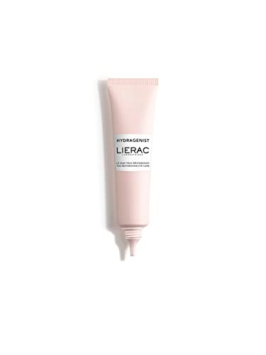 Lierac Hydragenist Rehydrating Eye Care - Vegan Under Eye Cream For Dark Circles Puffiness & Fine Lines Hyaluronic Acid For Intense Hydration Eye Moisturizer That Completes Your Skin Care -15Ml