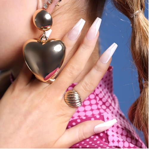 Lottie London X Chaun Legend Stay Press'D Press On Nail Set In French Twist Nude & White 30 False Nails