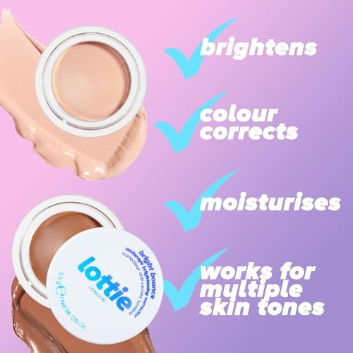 Lottie London Bright Bounce In Deep Undereye Brightening Corrector Cream-Based Skin-Perfecting Concealer Reduces The Appearance Of Dark Circles
