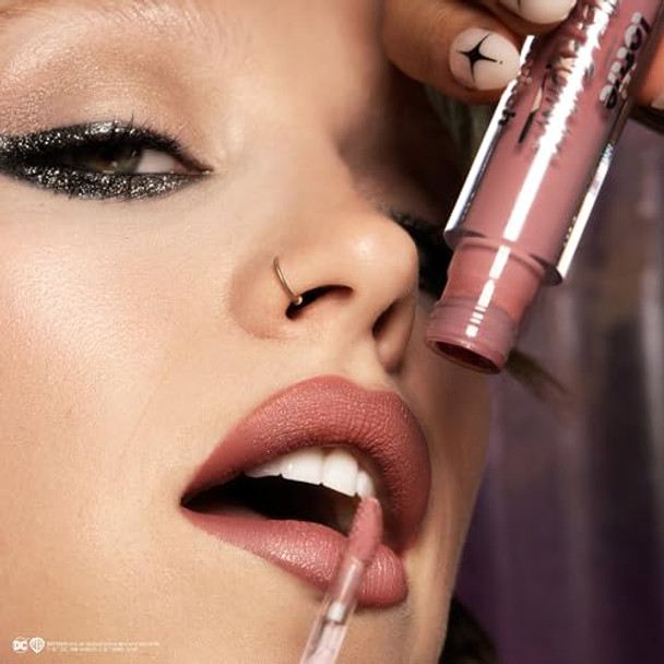 Lottie London Transforming Liquid Lipstick In Wanted Transforming Liquid Lipstick With A Metallic Glitter Finish In A Nude Pink Shade