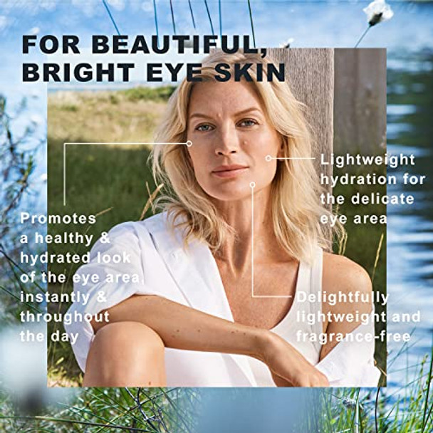 Lumene Purity Dew Drops Hydrating Eye Gel - Dark Circle Eye Cream With Hyaluronic Acid & Under Eye Serum + Puffy Eyes Treatment 15Ml