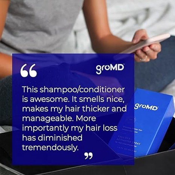 Hair Loss Serum, Hair Growth Treatment, Regrowth, Follicle Activator Spray, Argan Oil, Biotin & Caffeine, Thickening, Doctor Developed, DHT Blocking Ingredients, 60 Day Supply