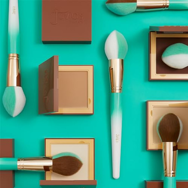 Juvia'S Place I Am Magic 101 Tapered Powder Brush - Flawless Professional Cosmetic Makeup Blending Face Body Liquid Cream Foundation Concealer Blush Base Beauty Tools Soft Dense Full Coverage Travel