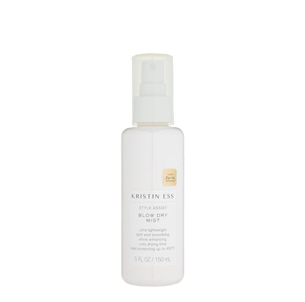 Kristin Ess Deep Conditioner Mask + Blow Dry Mist Heat Protectant Spray For Dry Damaged Hair - Deep Conditioning Moisture Repair Treatment + Anti Frizz Heat Protection
