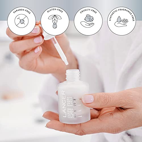 Lancer Skincare Active Rejuvenation Serum With Triple Dermal Complex Daily Anti-Aging Face Serum 1 Fluid Ounce