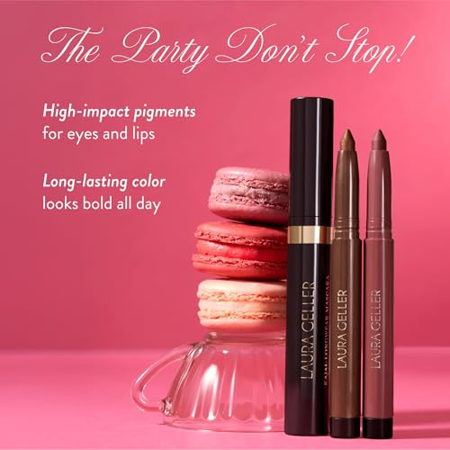 Laura Geller   York The Kajal Collection 3Pc Makeup Kit - Kohl Eyeliner Crayon Mascara & Matte Lip Color - Limited Edition Eye & Lip Makeup   Set - Perfect For Mother'S Day Birthday  ing