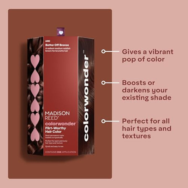 Madison Reed Glow Up Bundle - Colorwonder In Better Off Bronze 6Mc And Color Therapy In Castagna
