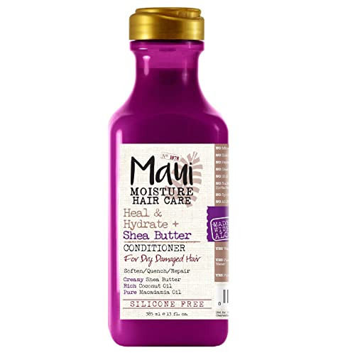 Maui Moisture Heal & Hydrate + Shea Butter Hair Mask & Leave-In Conditioner Heal & Hydrate + Shea Butter Conditioner To Repair & Deeply Moisturize Tight Curly Hai