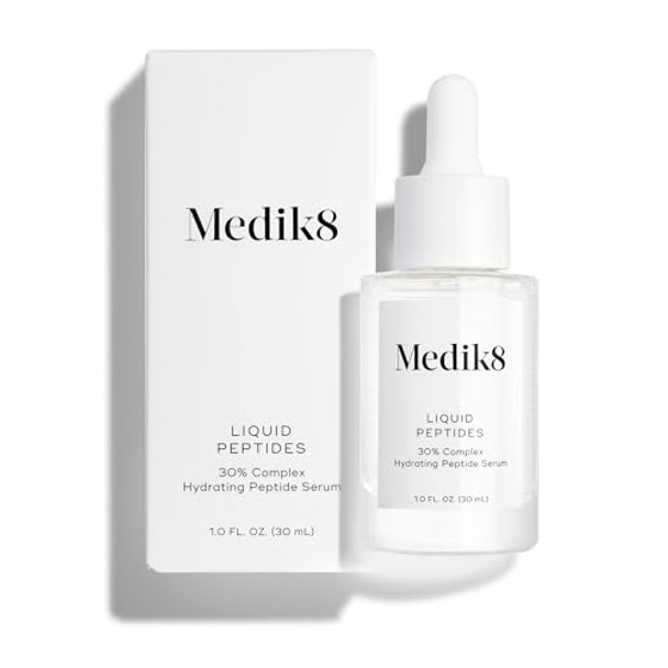 Medik8 Liquid Peptides Advanced Mp - Peptide Serum - Face Serum For Wrinkle Reduction - Hydrating Serum Supports Collagen Hyaluronic Acid - 1 Oz