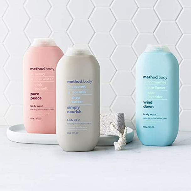 Method Moisturizingsoftening Body Wash Wind Down Paraben And Phthalate   18 Oz (Pack Of 1)