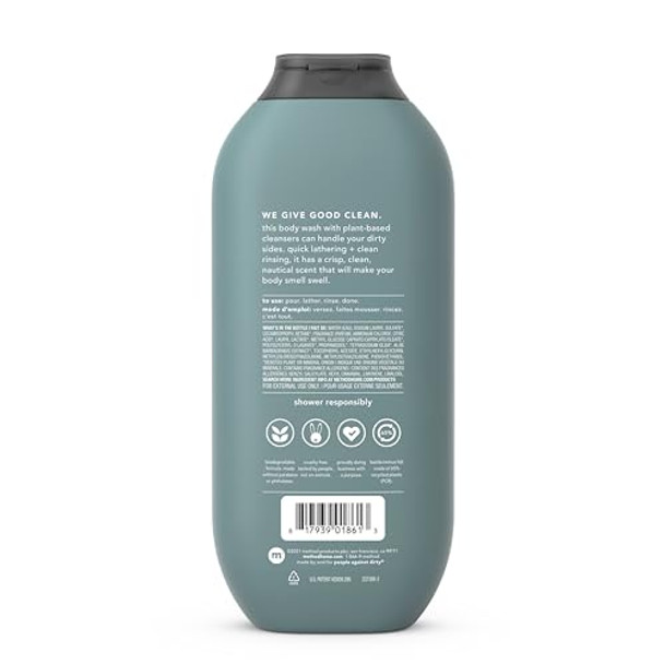 Method Men Body Wash Sea + Surf Paraben And Phthalate   18 Fl Oz (Pack Of 2)
