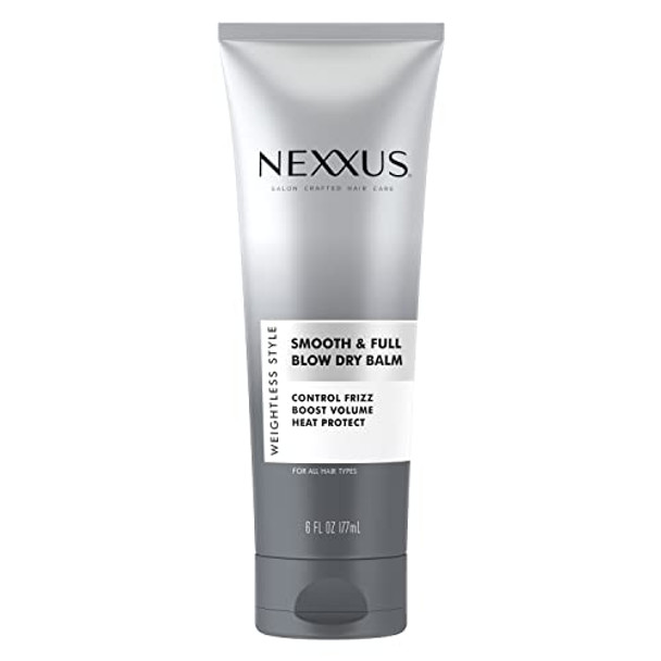 Nexxus Humectress Leave-In Conditioner Spray 20-In-1 Perfector & Smooth & Full Blow Dry Balm Weightless Style Frizz Control Volume & Heat Protect Styling Cream For Smooth & Full Hair 6 Oz