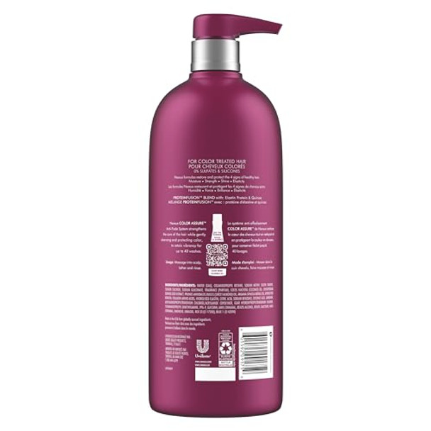 Nexxus Color Assure Sulfate-  Shampoo With Proteinfusion For Color-Treated Hair For Enhanced Color Vibrancy Silicone   Shampoo With Pump 33.8 Oz