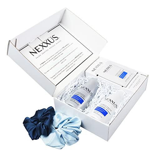 Nexxus Therappe Humectress Protein Fusion Shampoo Conditioner Hair Mask & Scrunchies For Dry Hair Beauty   Set