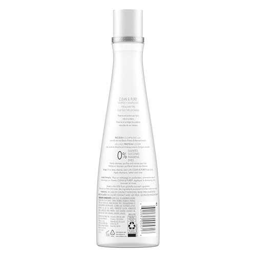 Nexxus Clean And Pure Clarifying Shampoo With Proteinfusion For Nourished Hair Paraben-  13.5 Oz